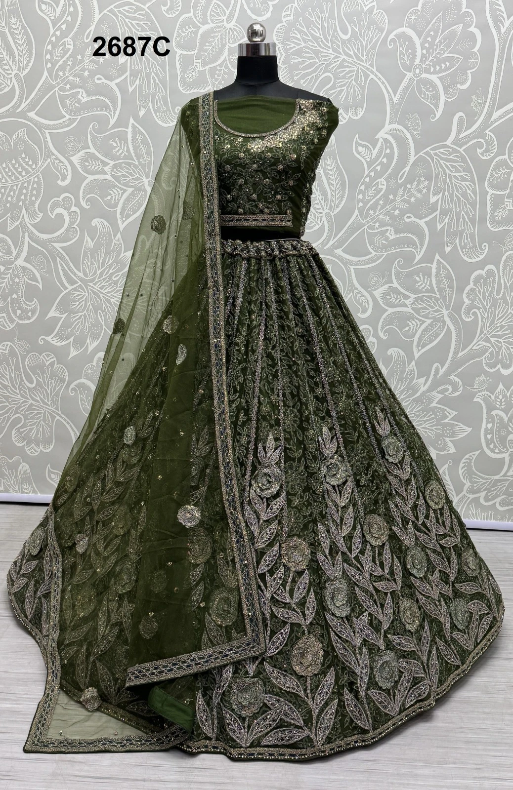 Anjani Art 2687A To 2687D Heavy Net Wholesale Lehenga Catalog — Wholesale Lehenga, MPA wholesale from Surat — Photo 4
